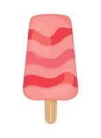 ice cream in stick vector