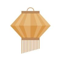 golden asian lamp vector