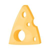 cheedar cheese sliced triangle vector