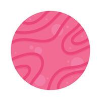 pink planet space outer vector