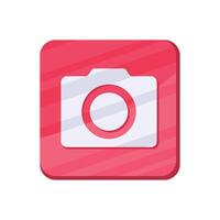 camera photographic app button vector