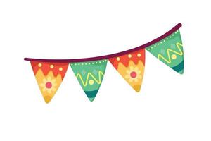 mexican party garlands vector