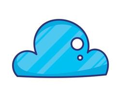 blue cloud sky vector