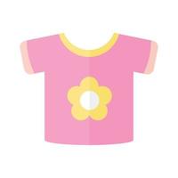 camiseta rosa bebe vector