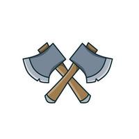 illustration vector of battle axe perfect for print