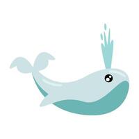 whale sealife animal vector