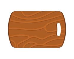 wooden kitchen board tool vector