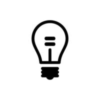 Light Bulb line icon vector, isolated on white background. Idea sign, solution, thinking concept vector