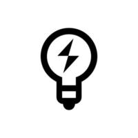 Light Bulb line icon vector, isolated on white background. Idea sign, solution, thinking concept vector