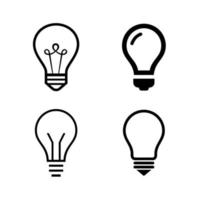 Light Bulb Line Icon Isolated On White Royalty Free Vector, 54% OFF