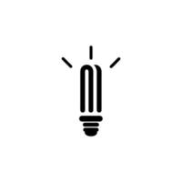 Light Bulb line icon vector, isolated on white background. Idea sign, solution, thinking concept vector