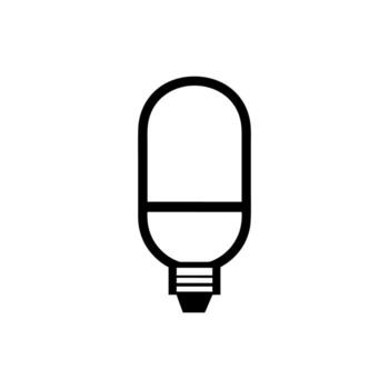 Light Bulb line icon vector, isolated on white background. Idea sign, solution, thinking concept vector