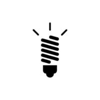 Light Bulb line icon vector, isolated on white background. Idea sign, solution, thinking concept vector