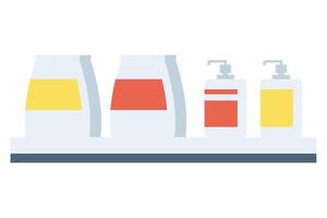 laundry products in shelf vector