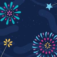 celebration fireworks poster vector