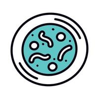 bacterias microscopic icon vector