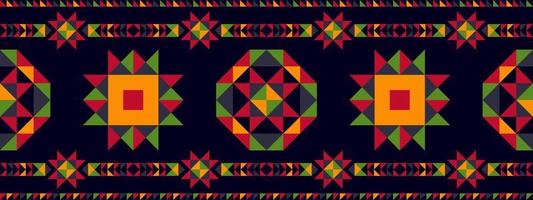 diseño de patrones sin fisuras étnicos ikat. alfombra de tela azteca boho mandalas decoración textil papel tapiz. tribal nativo motivo flor tradicional bordado vector ilustrado fondo