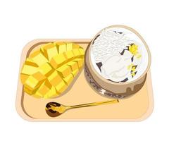 Mango Stickyrice Icecream vector