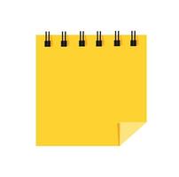 yellow sticky papers memo. vector illustration