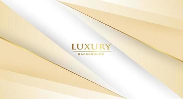 Luxury light abstract background combine with golden lines element. vector