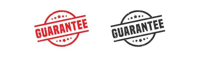 Guarantee word stamp rubber with grunge style on white background vector