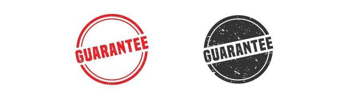 Guarantee word stamp rubber with grunge style on white background vector