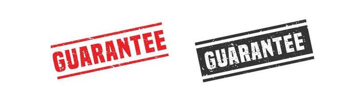 Guarantee word stamp rubber with grunge style on white background vector