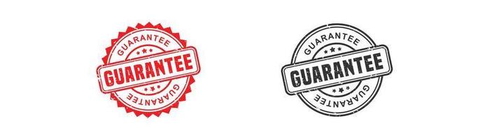 Guarantee word stamp rubber with grunge style on white background vector