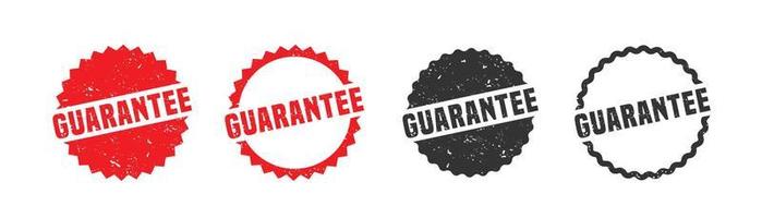 Guarantee word stamp rubber with grunge style on white background vector