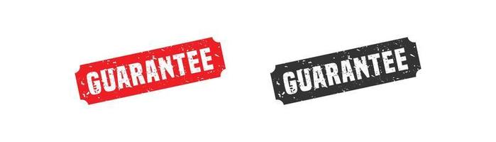 Guarantee word stamp rubber with grunge style on white background vector