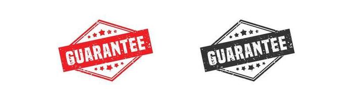 Guarantee word stamp rubber with grunge style on white background vector