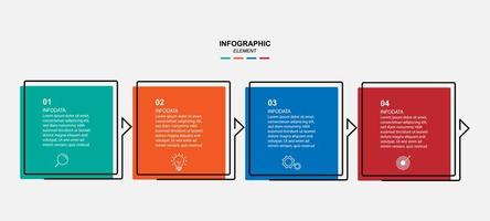 vector de plantilla de infografía