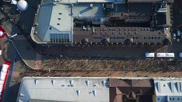 Nova Poshta Kyiv Half Marathon. Aerial view. photo