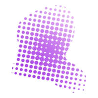 Blob Shape Gradient Halftone png