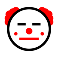 carino clown emoticon png