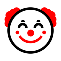 lindo emoticono de payaso png