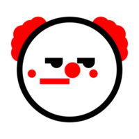 carino clown emoticon png