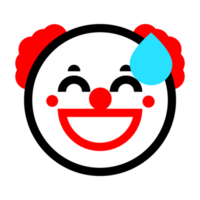 süßes Clown-Emoticon png