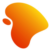 Abstract Gradient Blob Shape png