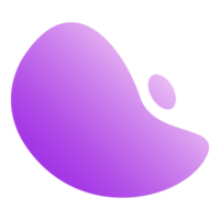 forma abstrata de blob gradiente png