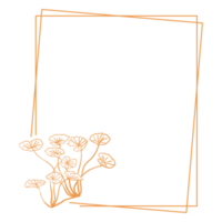 Minimalist Floral Frame png