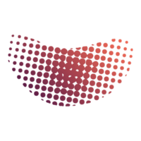 Blob Shape Gradient Halftone png