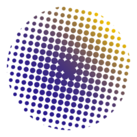 círculo gradiente de meio-tom png