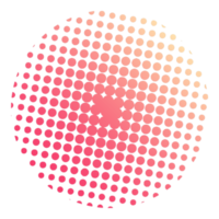 círculo gradiente de meio-tom png
