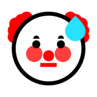 süßes Clown-Emoticon png