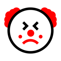 süßes Clown-Emoticon png