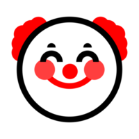 Cute Clown Emoticon png