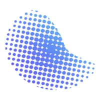 Blob Shape Gradient Halftone png