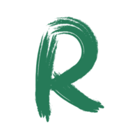 Letter R Alphabet in Brush Style png
