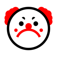 süßes Clown-Emoticon png